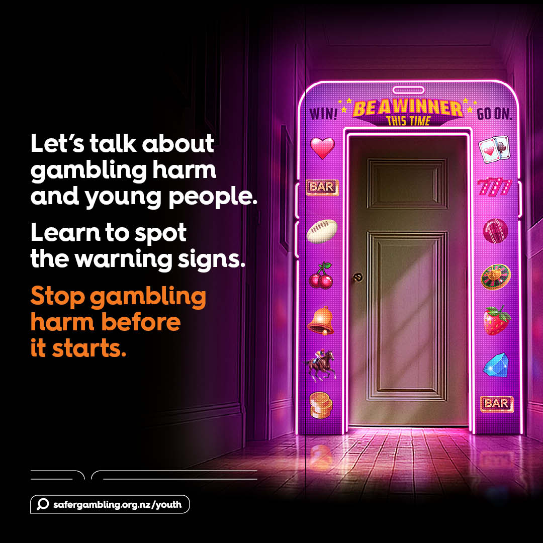 Let's talk about gambling harm and young people. Learn to spot the warning signs. Stop gambling harm before it starts.