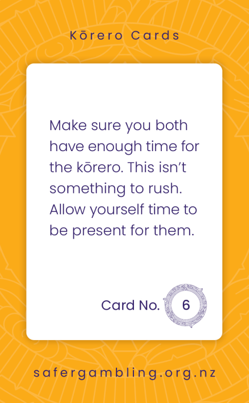 Getting ready to talk, card 7